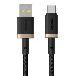 Кабель Baseus Dura Series Fast Charging USB-A-Type-C 60W 2m cable Чорний/Золотистий (P10377802U01-02)