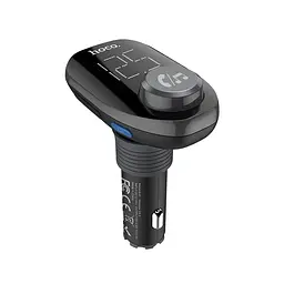 Автомобільний FM модулятор (трансмітер) Модулятор Bluetooth HOCO E45 2 USB Чорний (Оригінал) - мініатюра 4