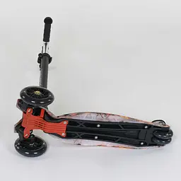 Самокат дитячий Best Scooter 59х17х26 см Чорно-жовтогарячий 000231414 - мініатюра 3