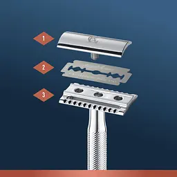 Станок для гоління чоловічий Gillette King C з 5 змінними лезами - мініатюра 5