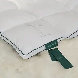 Ковдра MirSon Imperial Style пухова зимова 110х140 см біла із зеленим кантом - мініатюра 10