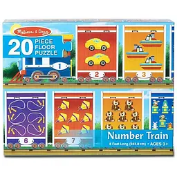 Мега-пазл Melissa & Doug Номери вагонів 20 елементів (MD31000)