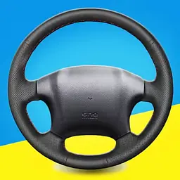 Чохол Обплетення Керма для Hyundai Tucson 2006-2014 Шкіра (Модельна Викрійка) №28