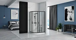 Душова кабіна Rea Look black 80x100 REA-K7900, Чорний матовий, Універсальна - мініатюра 3