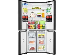 Холодильник Gorenje SBS, 190х65х80см, 4 двері, 286(149)л, А+, NoFrost+, Інвертор, Зона св-ті, Диспл, Чорний - мініатюра 6