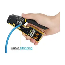 Інструмент Eserver RJ-45 (8P8C), RJ-12/11 (6P6C/6P4C), для прохідних конекторів (WT-4227B) - мініатюра 8