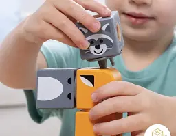 Дерев'яний конструктор Друзі лісових тварин Melissa & Doug Blockables Woodland Friends 16 деталей від 2 років (SKU-198) - мініатюра 8