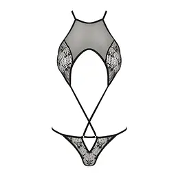 Ажурний боді Passion AZALIA BODY S/M, black - мініатюра 3
