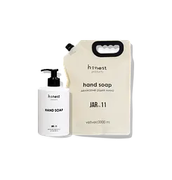Набір для миття рук hand soap refill vetiver set