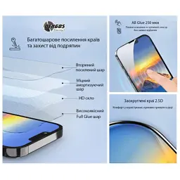 Скло захисне Dengos Full Glue OPPO A6 Pro 4G Black (TGFG-431) - мініатюра 4