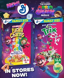 Сухий сніданок General Mills Lucky Charms Super Mario Galaxy Movie 739г - мініатюра 4