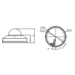 IP-відеокамера з WiFi 6 5Mp TVT TD-9557S4-C(D/WF/AR1) White f=2.8mm з мікрофоном (77-00473) - мініатюра 2