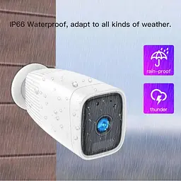 Wifi камера з великим акумулятором 12000 мАг, до 1 місяця автономної роботи Nectronix ZC-PC206, вулична, із записом (100386) - мініатюра 4