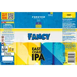 Пиво Forever Fancy світле нефільтроване 6% 0.5 л - мініатюра 2