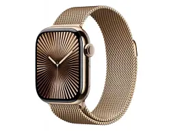 Ремінець Apple Milanese Loop Gold для Watch 44/45/46/49mm - M/L (MXMR3) - мініатюра 3