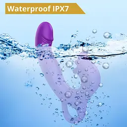 Вібратор - Erospace Sweet Play G-Spot Vibrator With Clitoral Licking & Flapping A17 - мініатюра 10