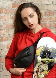 Поясна сумка бананка Sambag Urban SKH чорний 24 х 15 х 8 см (85151001) - мініатюра 4