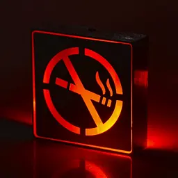 Світильник покажчик адміністративний Brille No smoking LED-805/1W аварійний (32-135) - мініатюра 3