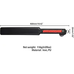 Падл Lockink Sevanda Braided-handle Spanking Paddle - мініатюра 6