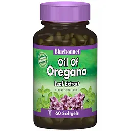 Олія з екстракту листя Орегано Bluebonnet Nutrition 60 желатинових капсул