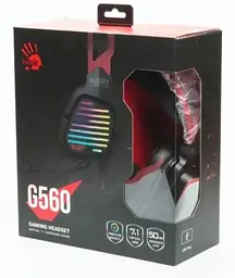 Навушники G560 Sports Red ігрові, мікрофон, Hi Fi, 7.1 віртуальний звук Bloody teh0027989 - мініатюра 6