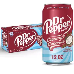 Напій Dr Pepper Creamy Coconut Soda 335 мл (пом'ята баночка) - мініатюра 2