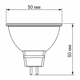 Лампочка TITANUM LED MR16e 6W GU5.3 4100K (VL-MR16e-06534) - мініатюра 2