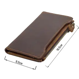 Гаманець 14596 шкіряний Vintage коричневий - мініатюра 3