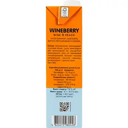 Напій винний WineBerry Wine & Peach винно-персиковий з соком біле напівсолодке 1 л - мініатюра 4