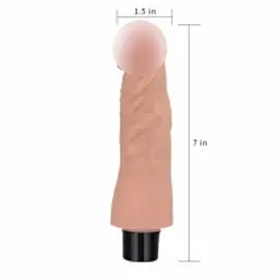 Вібратор тілесного кольору Reel Softee Dildo Flesh 7 Love Toy 66-LV0911 24235 - мініатюра 4