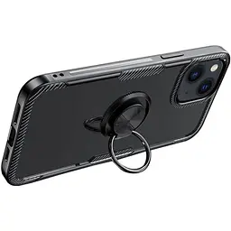 Чохол Primolux Ring Magnetic Stand для Apple iPhone 14 Plus Black - мініатюра 2