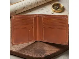 Чоловічий портмоне натуральна шкіра Cortina 5014 tan Рудий 12,5x9,5 см TONY PEROTTI acs0032486 - мініатюра 4