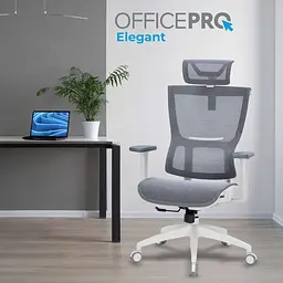 Офісне крісло OfficePro Elegant OC660-W-DG-DG White/Dark Gray [148665] - мініатюра 7