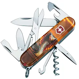 Ніж Victorinox Swiss Army Climber Zodiac. Полум'яна кобра