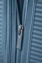 American Tourister Валіза American Tourister, Soundbox, поліпропілен, мала, 55см, 35.5/41л, TSA, 4 колеса, EXP, сіро-синій - мініатюра 8