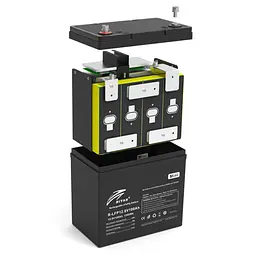 Акумуляторна батарея LiFePO4 Ritar RLFP 12.8 V 100 Ah mini 1280Wh BMS50-4S - мініатюра 2