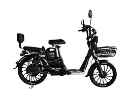 Електровелосипед двомісний Corso Atlant (800W,48V,20Ah) +кошик Чорний