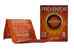 Презервативи Preventor Hot Hot 3 шт. - мініатюра 5