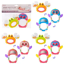 Брязкальце-прорізувач у формі фігурок тварин Baby Rattles (8410A-1) в асортименті