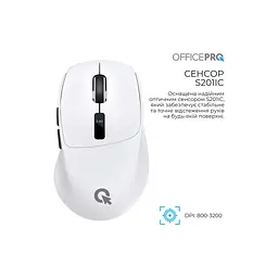 Мишка OfficePro M398W Wireless/Bluetooth White (M398W) - мініатюра 7