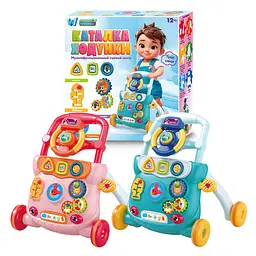 Каталка-ходунки WToys українська озвучка, сортер, кермо, пісні - мініатюра 2