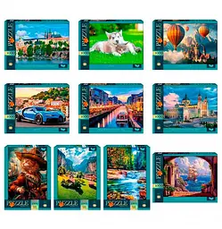Пазли Danko Toys 1000 елементів Різнокольоровий shop (2000990779199)