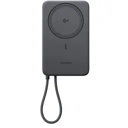 Батарея універсальна Ugreen 10000mAh 30W 1xUSB-C + 15W Magnetic Wireless + cable USB-C black (75982B)