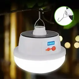 Акумуляторна кемпінгова LED лампа світильник із сонячною панеллю 5 режимів до 8 годин світіння X-Balog BL-2026 Solar Charge - мініатюра 2