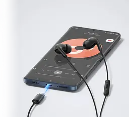 Навушники з мікрофоном Xiaomi Type-C Earphones Black - мініатюра 6