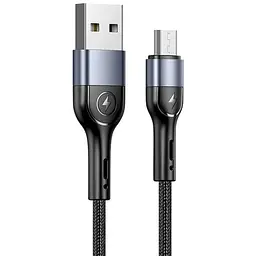Кабель Usams US-SJ450 U55 USB-A to Micro-USB 2A 1м Black SJ450USB01 (6958444945279)