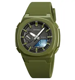 Годинник чоловічий наручний Skmei 2091 (Зелений з чорним) - мініатюра 3