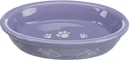 Миска для котів Trixie Ceramic Bowl керамічна фіолетова рибка 10x15 см 200 мл TX-24495