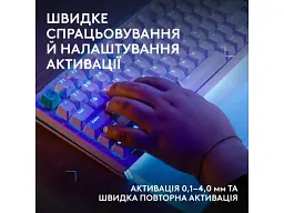 Клавіатура Logitech G512 X 75 Tactile White (920-013948, 920-013955) - мініатюра 5