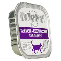 Вологий корм Kippy для стерилізованих котів з індичкою 90 г - мініатюра 2